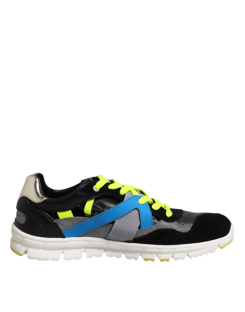 Dolce & Gabbana Multicolor Lace Up Low Top Sneakers