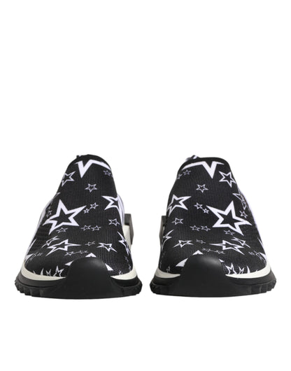 Dolce & Gabbana Black White Sorrento Low Top Sneakers Shoes