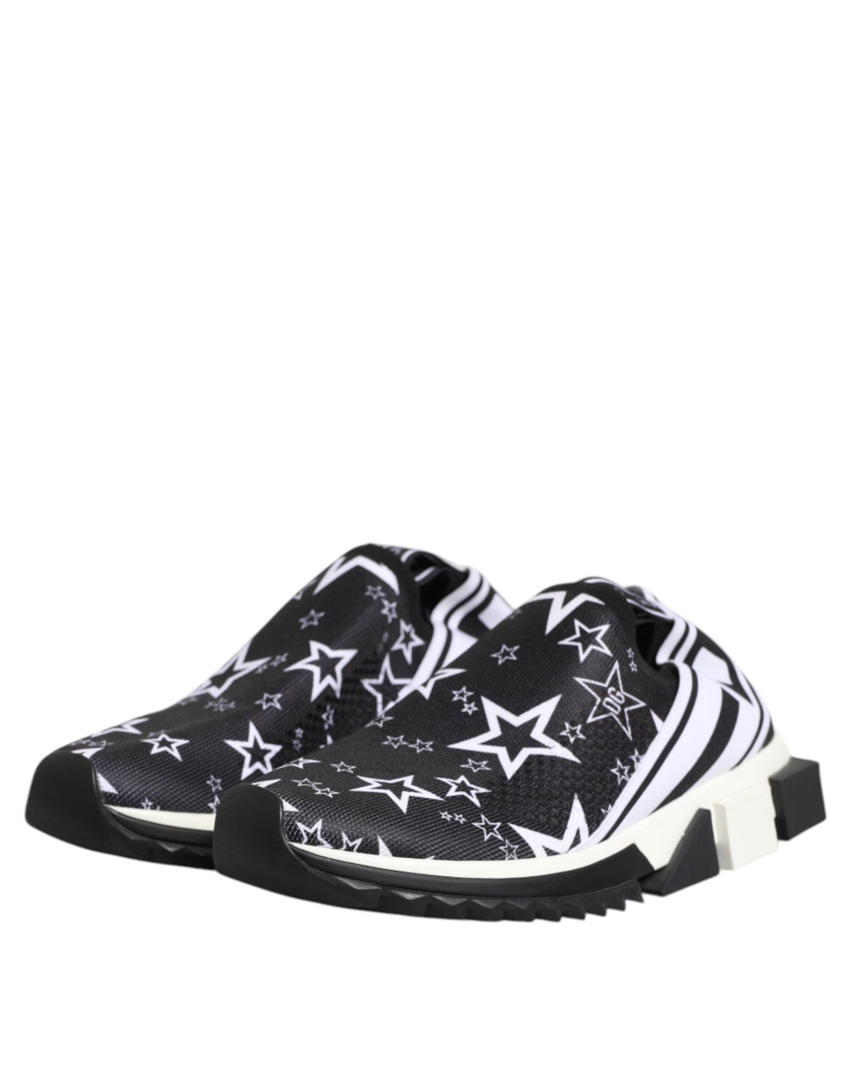 Dolce & Gabbana Sorrento Black White Low Top Sneakers