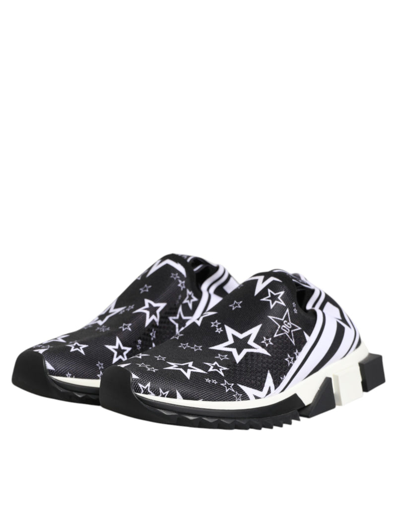 Dolce & Gabbana Sorrento Black White Low Top Sneakers