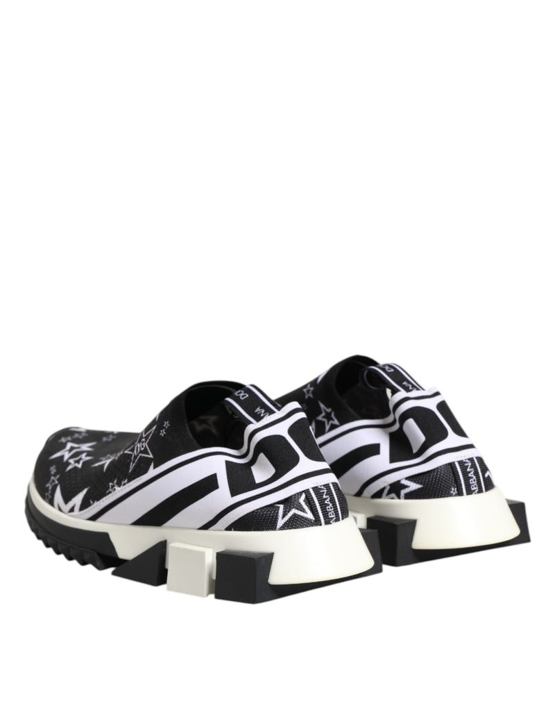 Dolce & Gabbana Sorrento Black White Low Top Sneakers