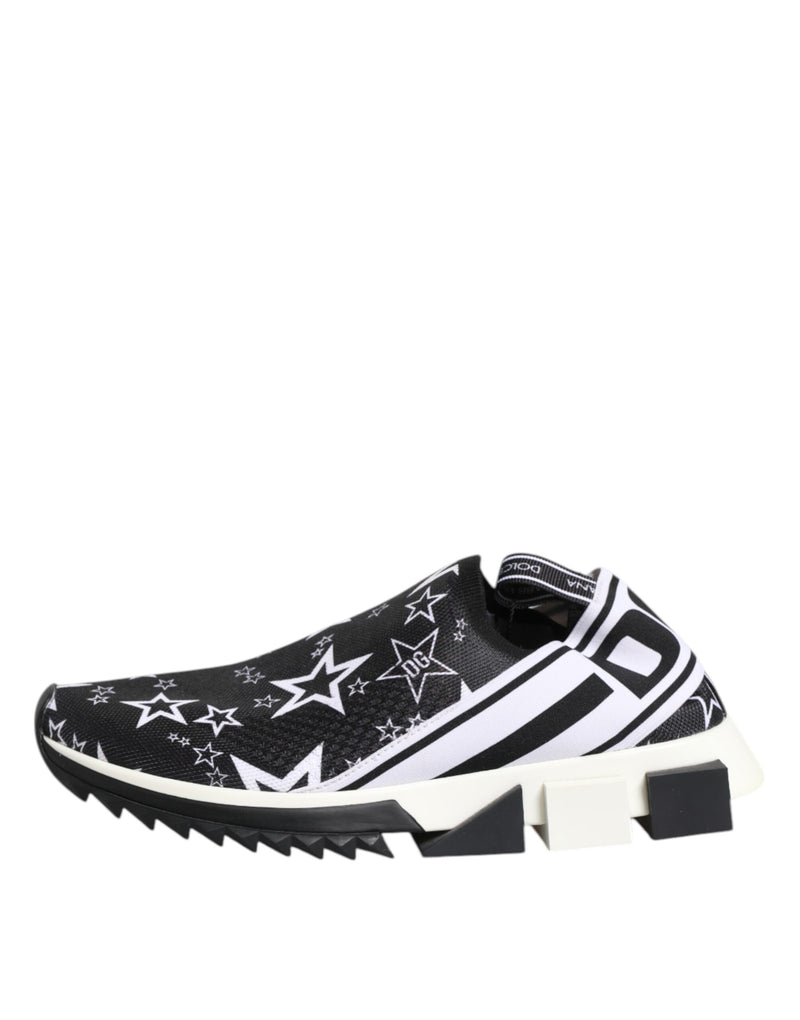 Dolce & Gabbana Sorrento Black White Low Top Sneakers