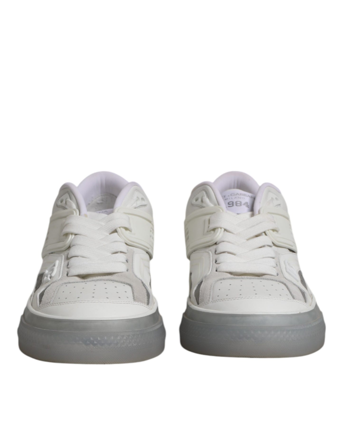 Dolce & Gabbana Witte Lage DG Geprinte Heren Sneakers
