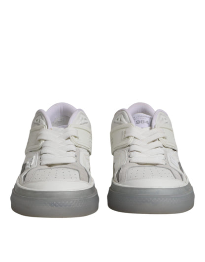 Dolce & Gabbana Witte Lage DG Geprinte Heren Sneakers