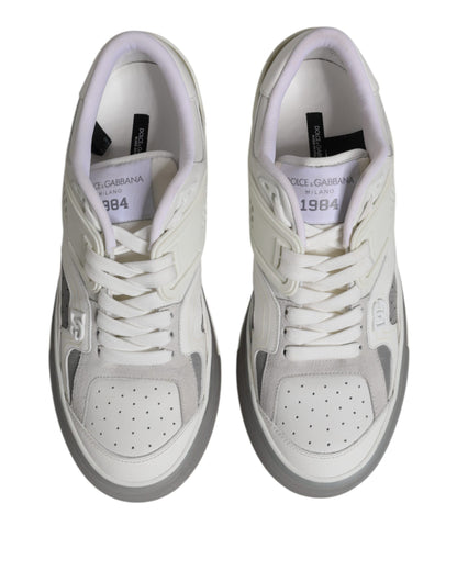 Dolce & Gabbana Witte Lage DG Geprinte Heren Sneakers