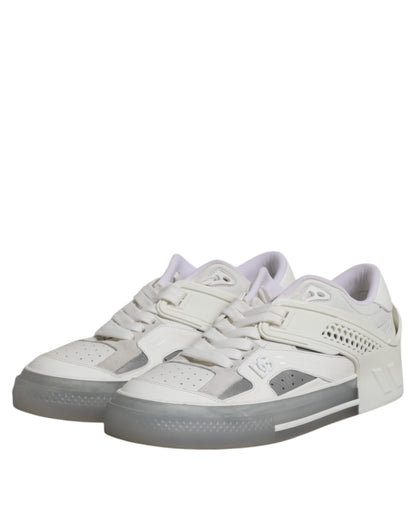Dolce & Gabbana Witte Lage DG Geprinte Heren Sneakers