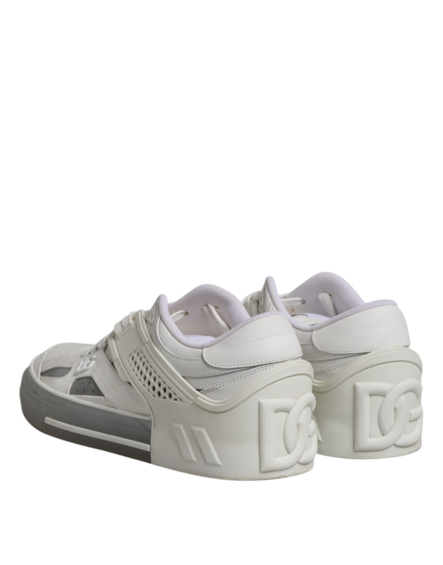 Dolce & Gabbana Witte Lage DG Geprinte Heren Sneakers