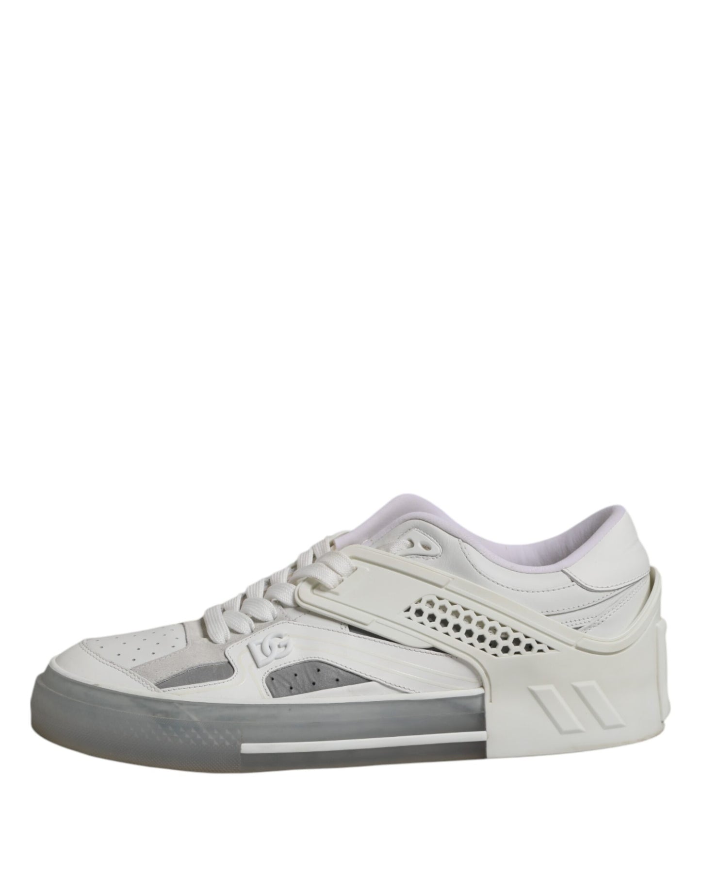 Dolce & Gabbana Witte Lage DG Geprinte Heren Sneakers