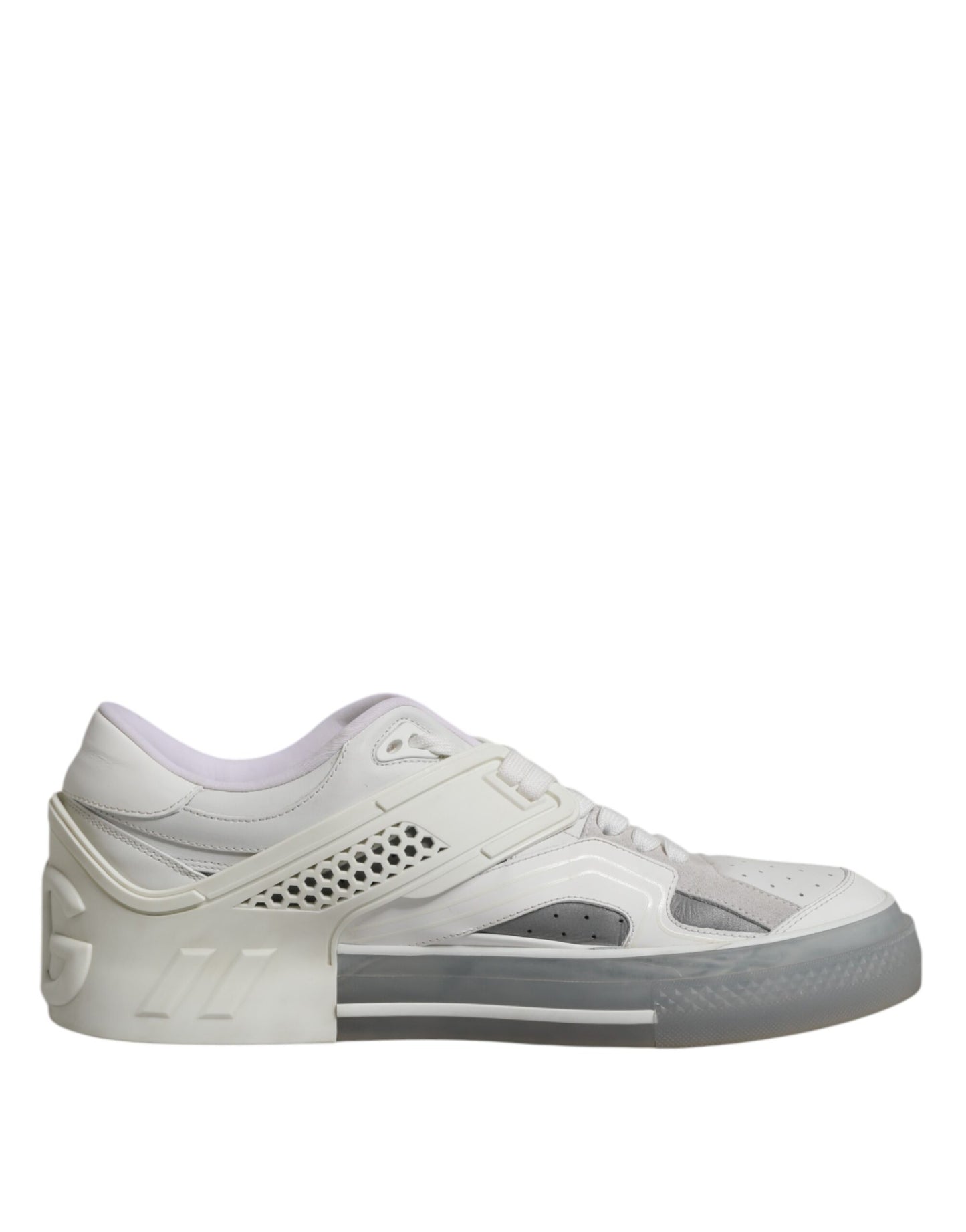 Dolce & Gabbana Witte Lage DG Geprinte Heren Sneakers