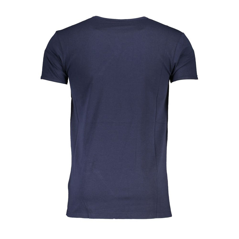 Cavalli Class Blauw Katoenen T-Shirt