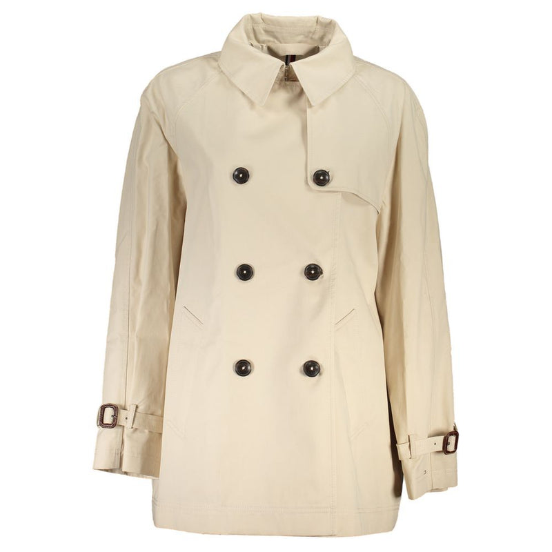 Tommy Hilfiger Beige Cotton Trench Coat for Women