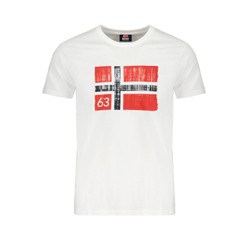 T-shirt blanc en coton, Norvège 1963