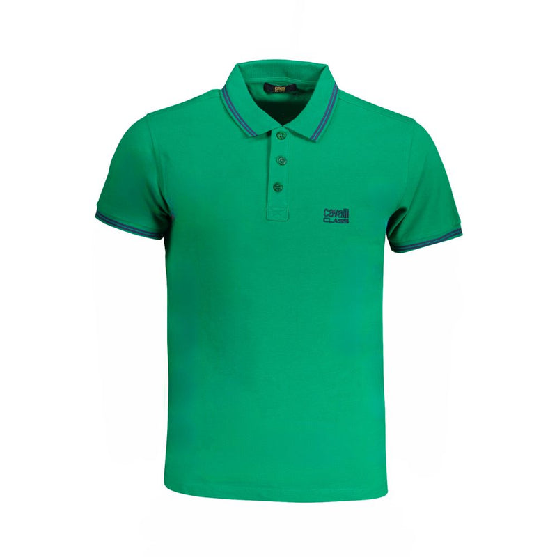 Polo en coton vert Cavalli Class