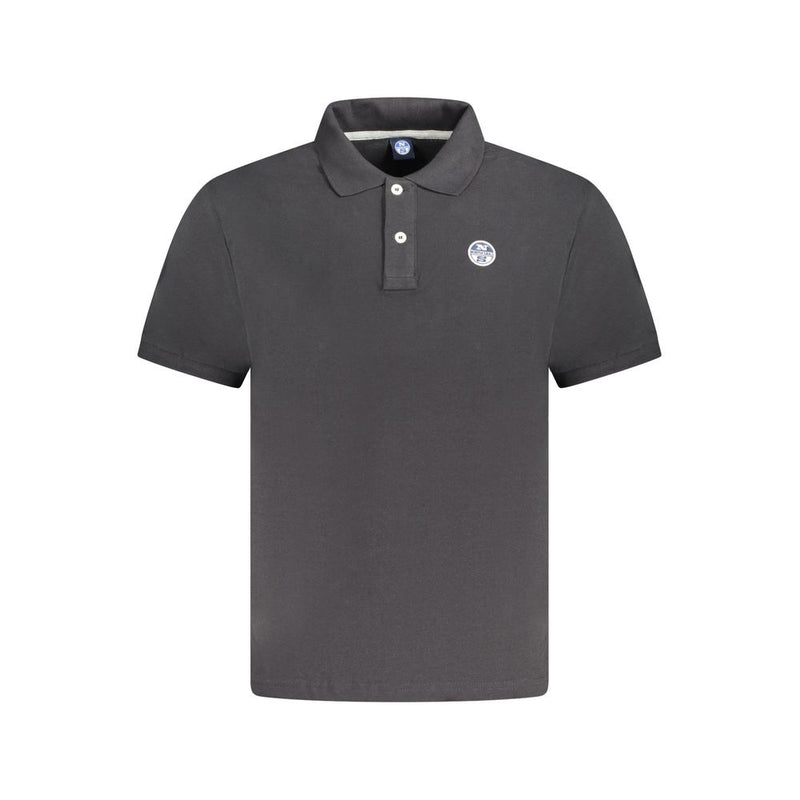 North Sails Polo Shirt voor Heren in Zwart Katoen