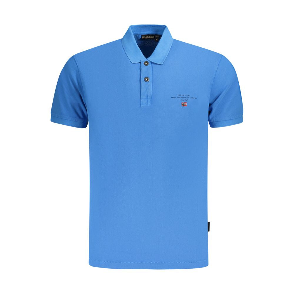 Polo homme en coton bleu Napapijri