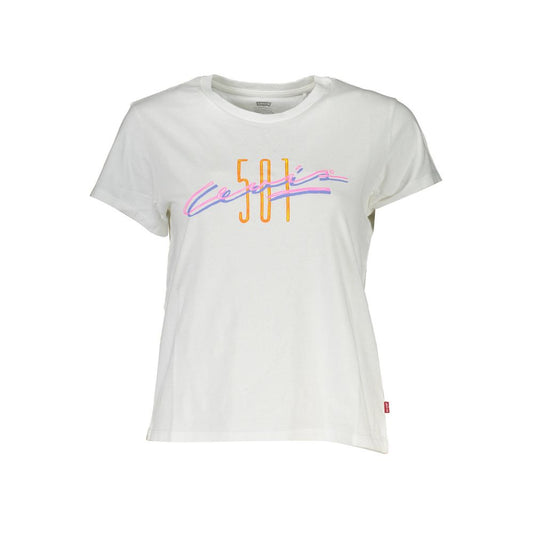 T-shirt blanc en coton pour femme Levi's
