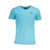 T-shirt homme en coton bleu, Norvège 1963