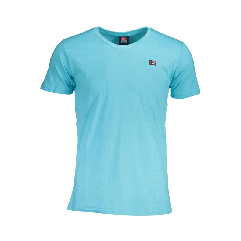 Noorwegen 1963 Blauw Katoenen Heren T-Shirt