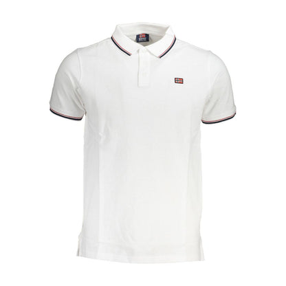 Noorwegen 1963 Wit Katoenen Heren Poloshirt