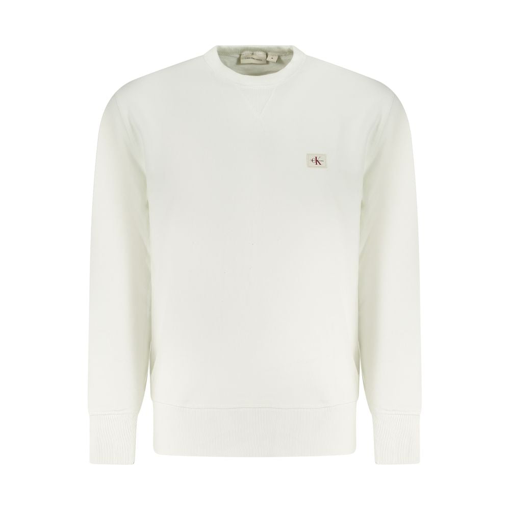 Pull en coton blanc Calvin Klein pour homme