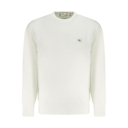 Pull en coton blanc Calvin Klein pour homme