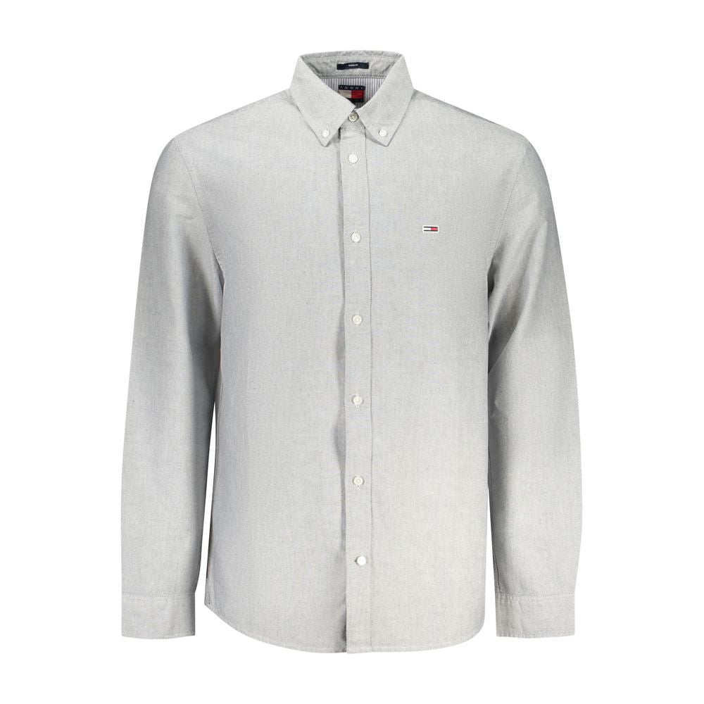 Chemise homme en coton gris Tommy Hilfiger