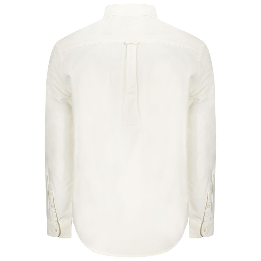 Tommy Hilfiger White Cotton Men Shirt - Classic Fit