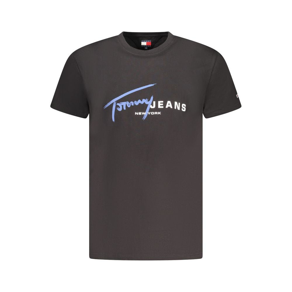 T-shirt homme en coton noir Tommy Hilfiger