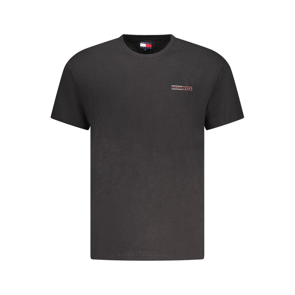 T-shirt homme en coton noir Tommy Hilfiger