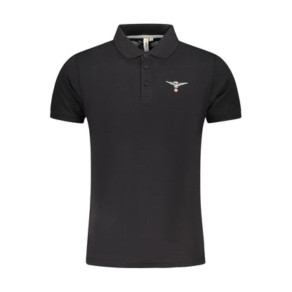 Polo en coton noir de l'Accademia Militare