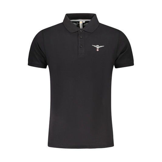 Polo en coton noir de l'Accademia Militare