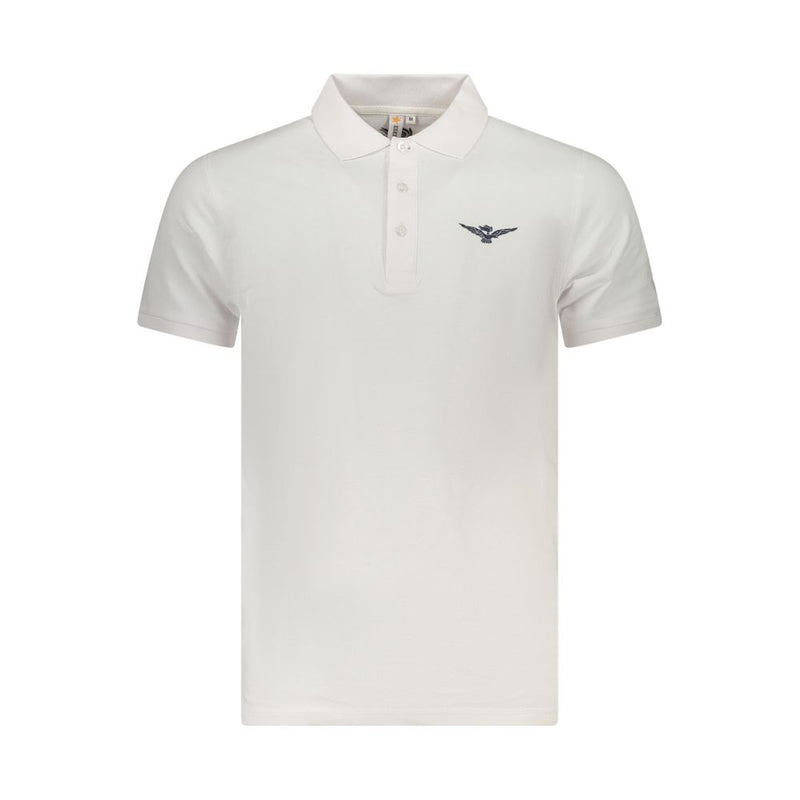 Accademia Militare White Cotton Polo Shirt - Stylish Comfort