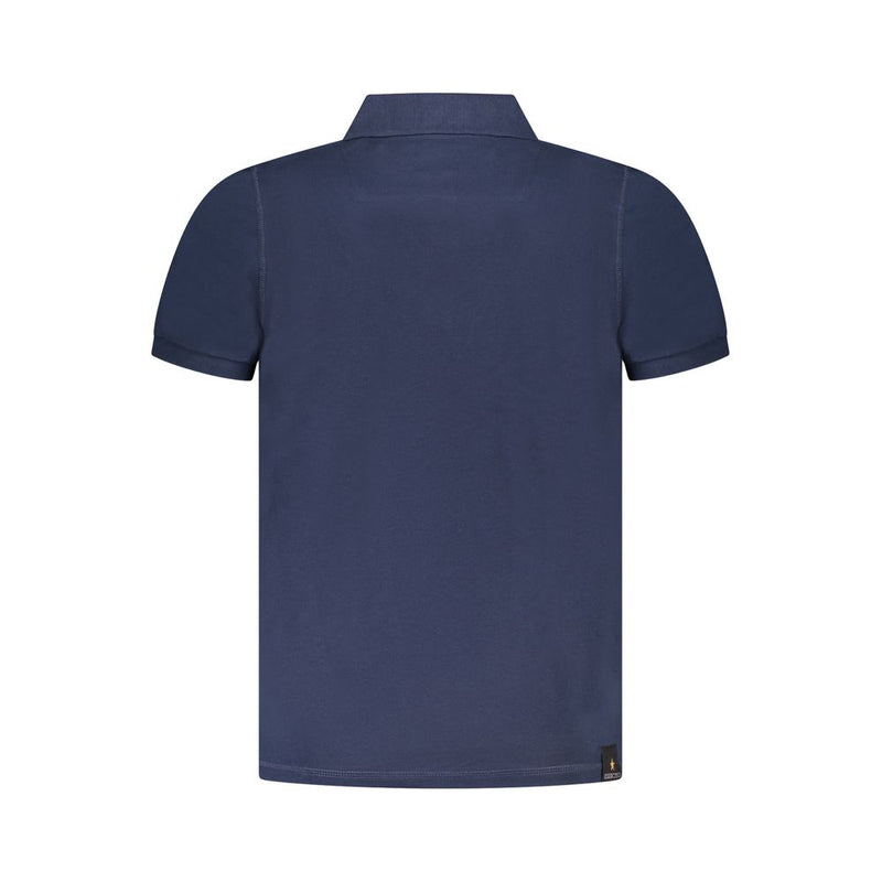 Accademia Militare Blue Cotton Polo Shirt - Élégance et Confort