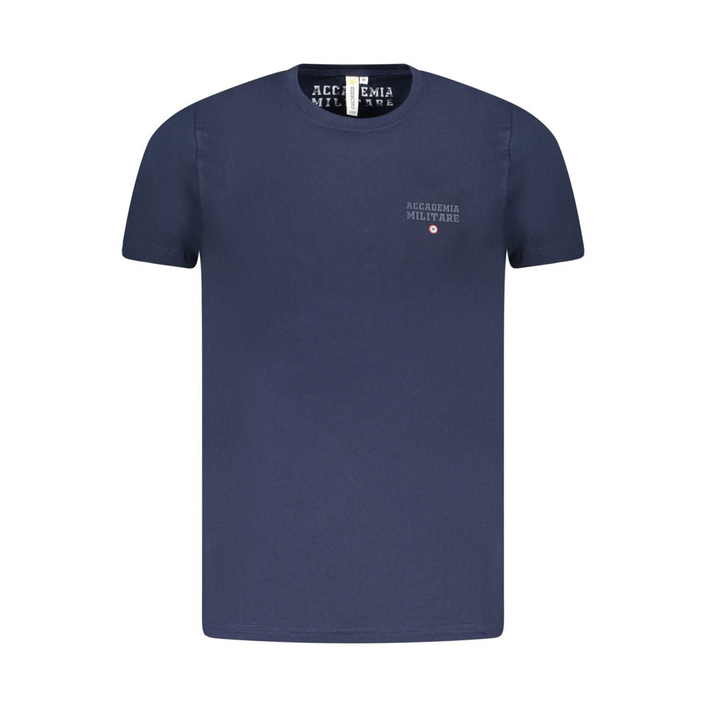 Accademia Militare Men's Blue Cotton T-Shirt - Stylish Comfort