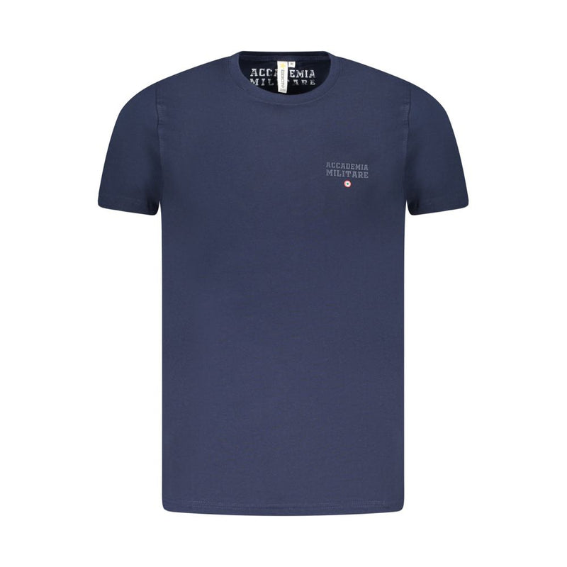 Accademia Militare Men's Blue Cotton T-Shirt - Stylish Comfort