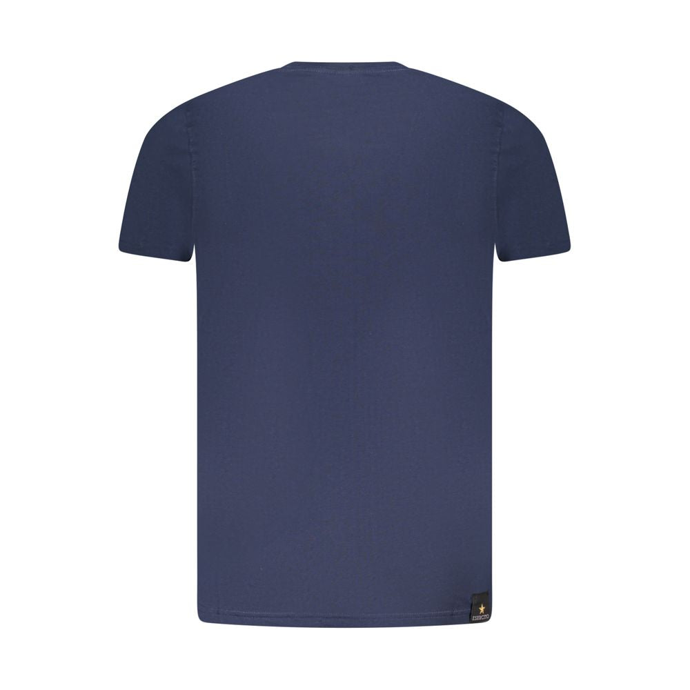 Accademia Militare Men's Blue Cotton T-Shirt - Stylish Comfort