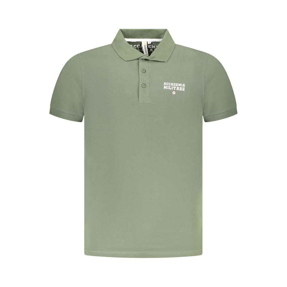 Accademia Militare Polo Shirt en Coton Vert - Élégance et Confort