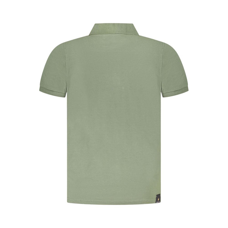 Accademia Militare Green Cotton Polo Shirt - Stylish Comfort