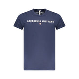 Accademia Militare Men's Blue Cotton T-Shirt - Comfort & Style