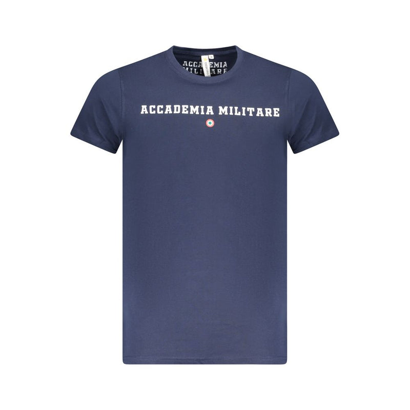 Accademia Militare Men's Blue Cotton T-Shirt - Stylish Comfort