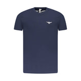 Accademia Militare Blue Cotton T-Shirt with Eagle Logo