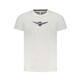 Accademia Militare T-Shirt en Coton Blanc avec Design d'Aigle Audacieux