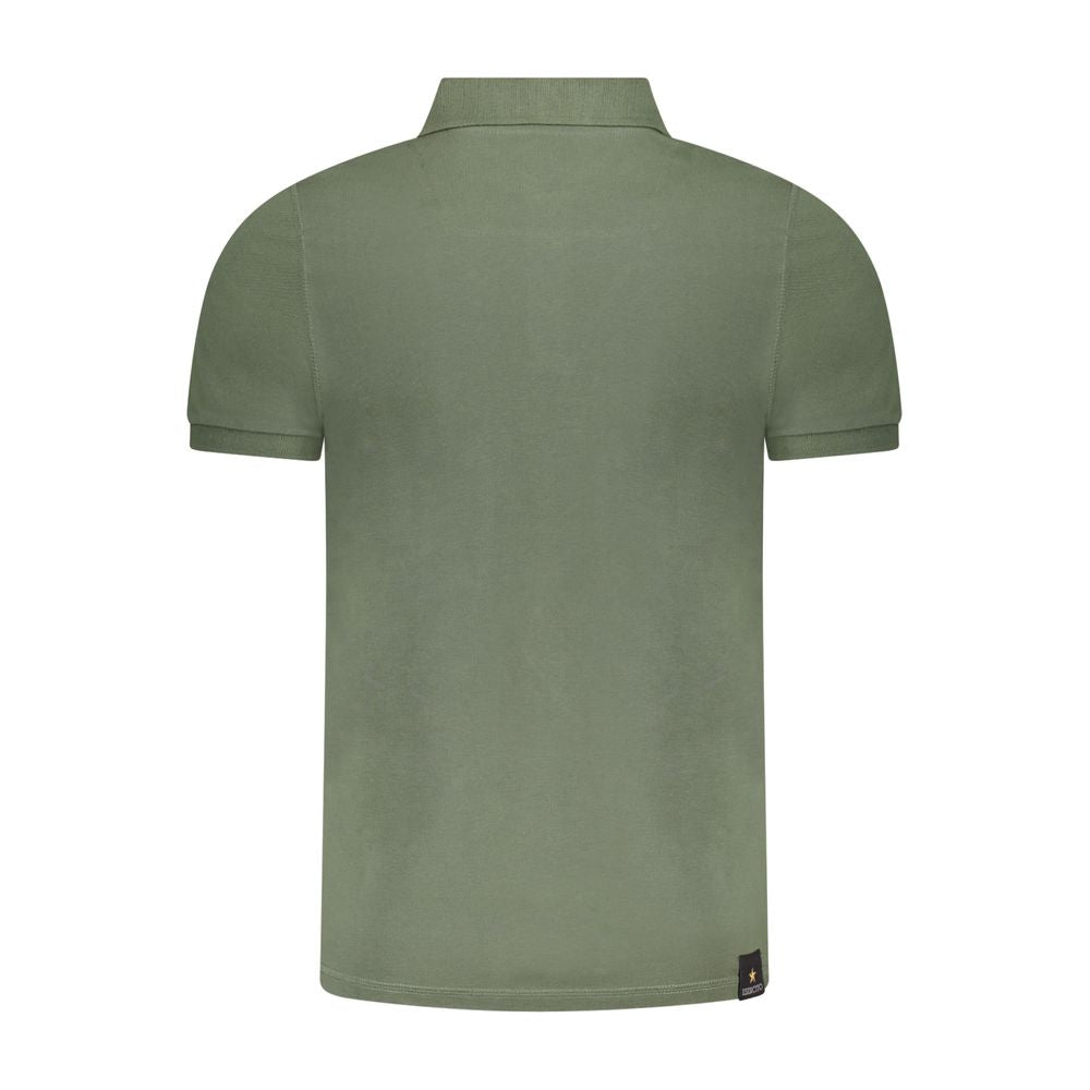 Polo en Coton Vert Accademia Militare - Élégant et Confortable