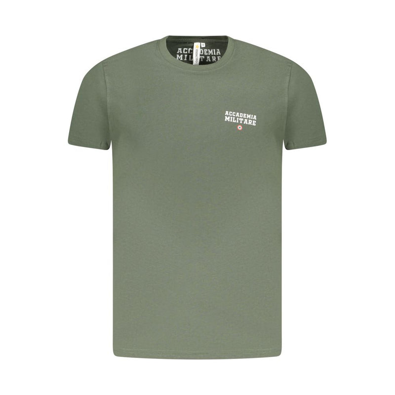 Accademia Militare Green Cotton T-Shirt for Men