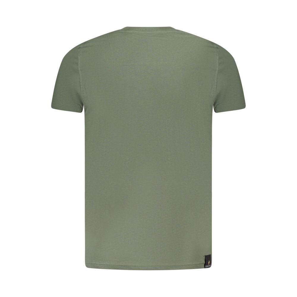 T-shirt en coton vert Accademia Militare pour homme