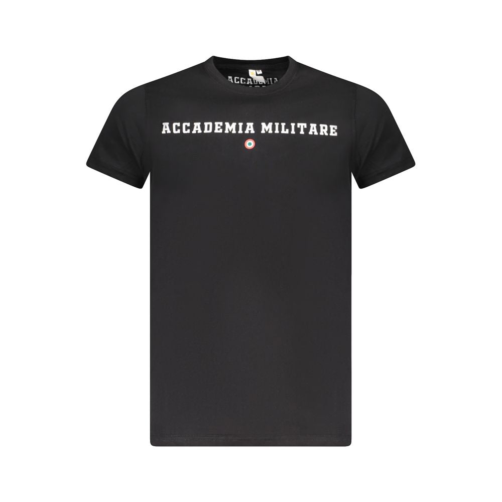 Accademia Militare T-Shirt en Coton Noir pour Hommes - Élégance et Confort
