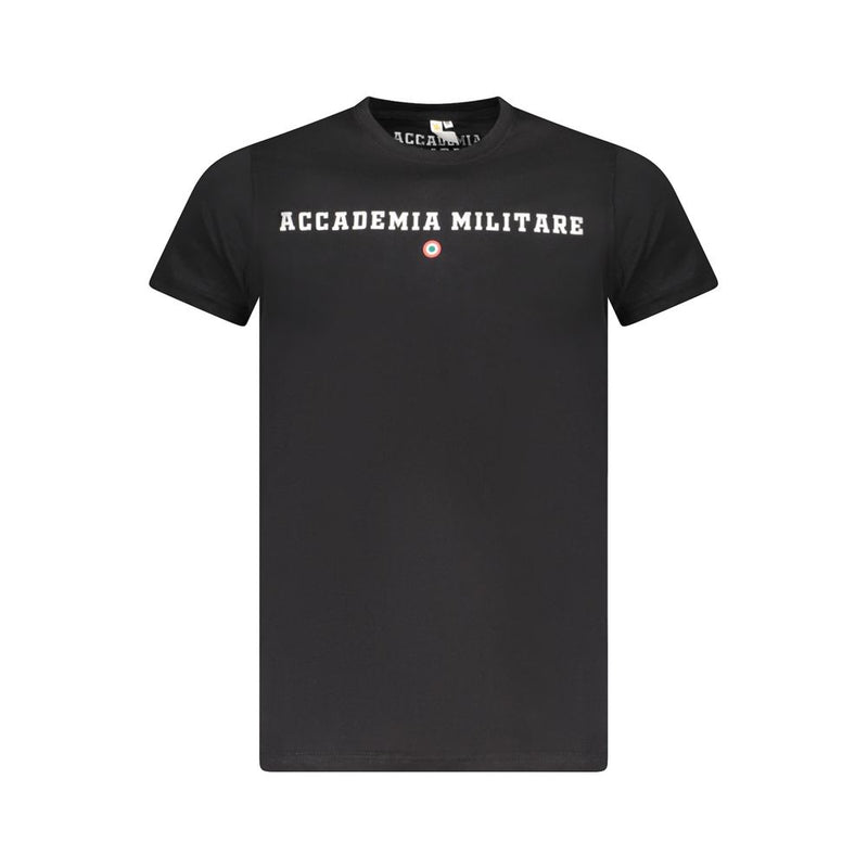 Accademia Militare T-Shirt en Coton Noir pour Hommes - Élégance et Confort