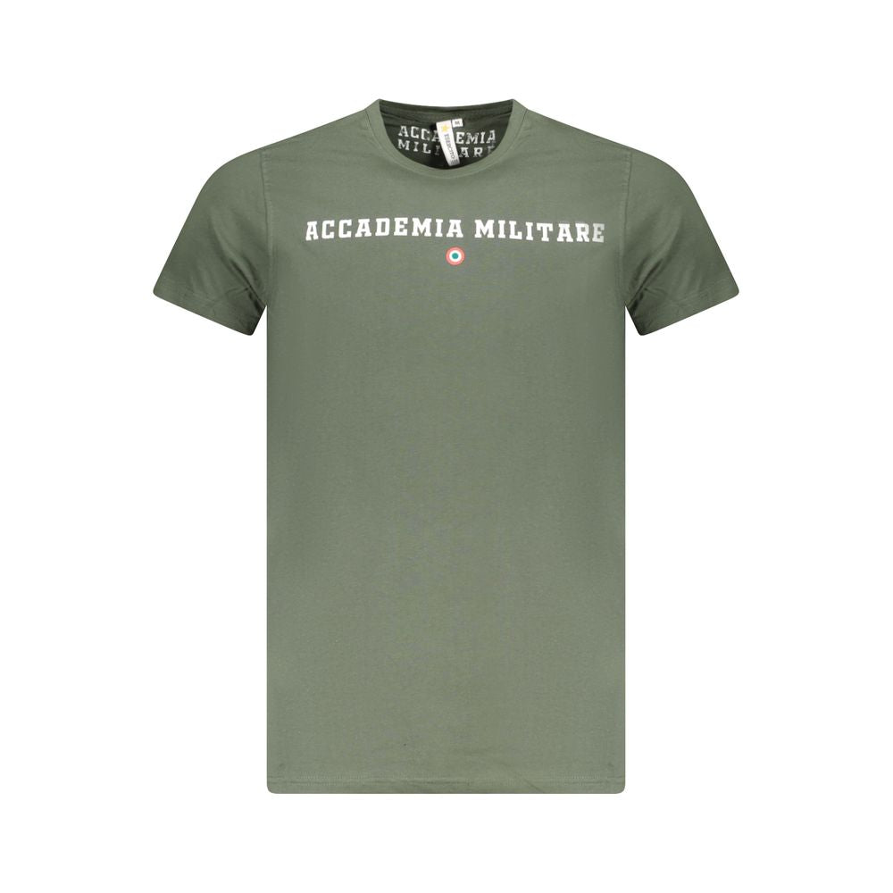 T-Shirt en Coton Vert Accademia Militare - Vêtement Décontracté Essentiel