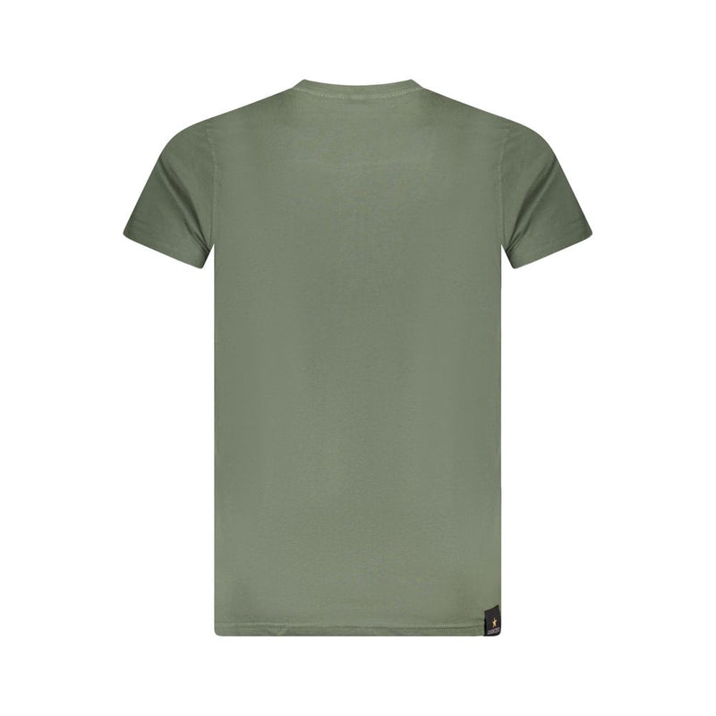 Accademia Militare Green Cotton T-Shirt - Essential Casual Wear