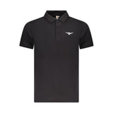 Accademia Militare Black Cotton Polo Shirt - Comfort & Style